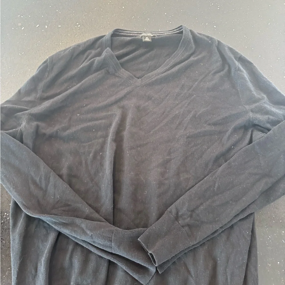 Men's Black Banana Republic Luxury Blend V-Neck Sweater
